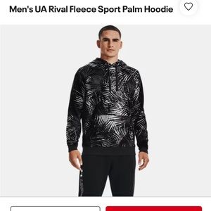 UA Under Armour Men’s Rival Fleece Sport Palm Pullover Hoodie